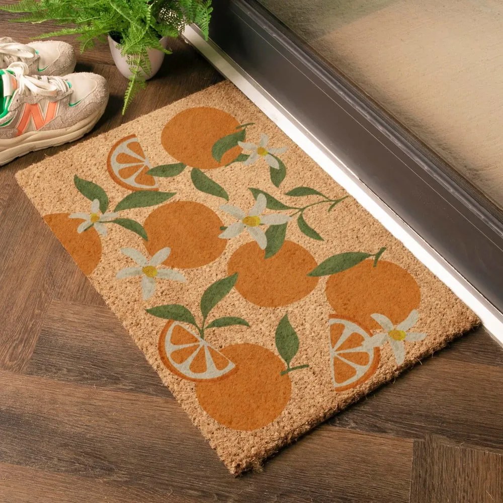 Изтривалка от кокосови влакна 40x60 cm Orange – Artsy Doormats