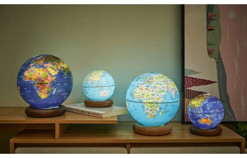 Глобус ø 13 cm Atlas LED – Gingko