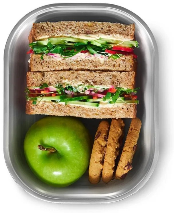 Комплект 3 бр кутии за храна Black+Blum Meal Prep FBSS-BX-PACK1, 0.6/0.9/1.2 l, Правоъгълни, Подходящи за фурна, Без BPA, Неръждаема стомана, Сив
