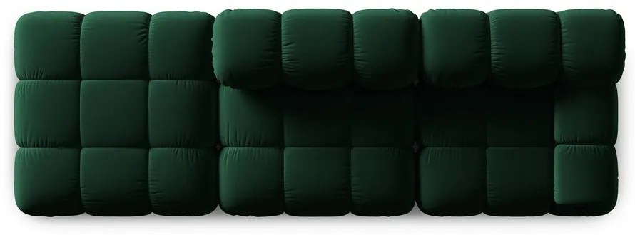 Зелен кадифен диван 282 cm Bellis - Micadoni Home