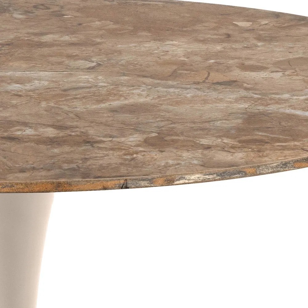 Кръгла трапезна маса с керамичен плот ø 90 cm Malta – Actona