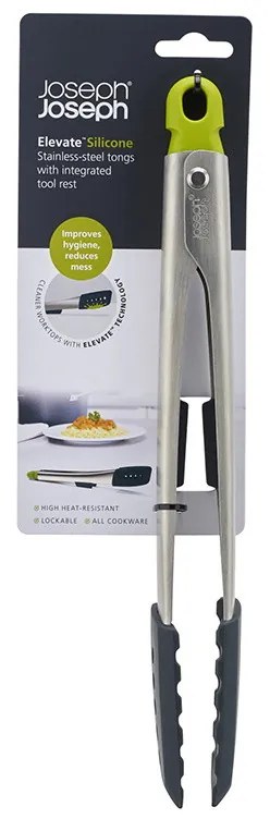 Щипка Joseph Joseph Elevate 10162, 30см, Неръждаема стомана, Термоустойчива до 270C, Сив/зелен