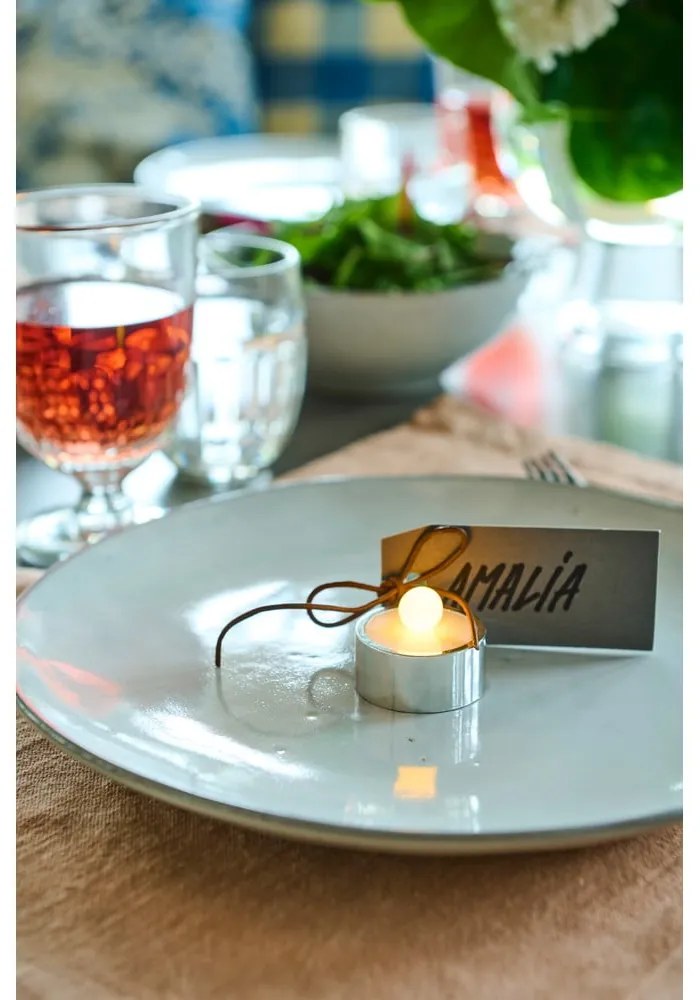 Сиви светлинни декорации в комплект от 2 Amalia - Sirius