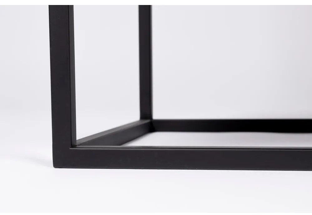 Черен ратанов висок скрин 80x100 cm Guuji - White Label