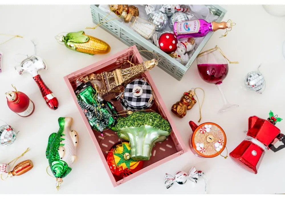 Пластмасови коледни топки в комплект 6 бр. ø 4 cm Mirror Ball Mini – Sass & Belle