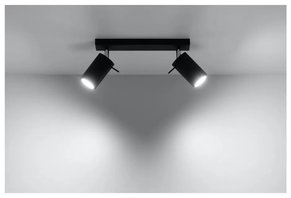 Черен прожектор 8x30 cm Etna – Sollux