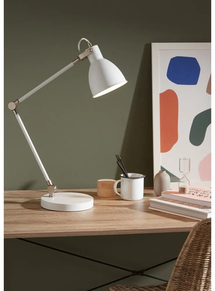 Бяла настолна лампа Таблица Бяла House - Markslöjd