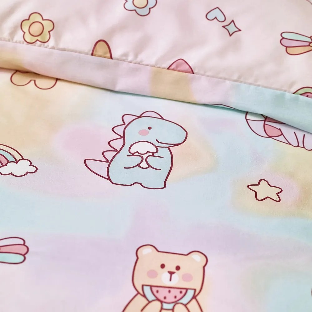 Розово детско спално бельо за детско креватче 120x150 cm Forever Together – Catherine Lansfield