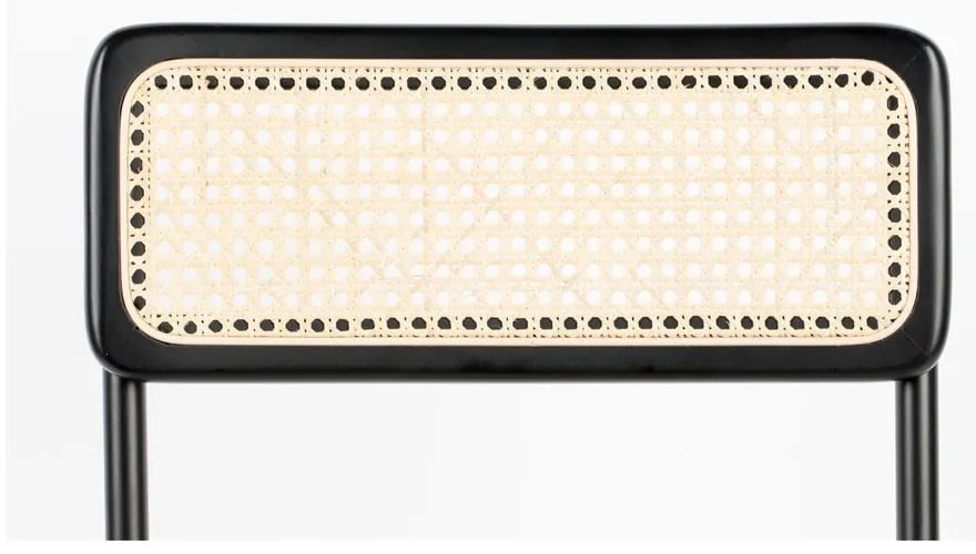 Черни бар столове от ратан в комплект от 2 106 cm Jort - Zuiver