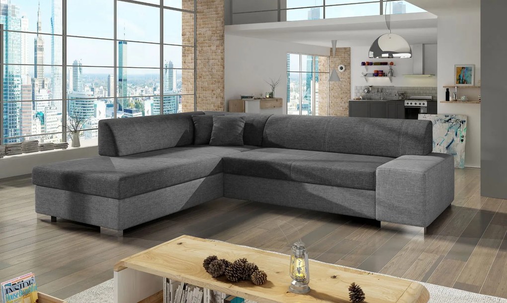 Ъгъл диван Mordo-Gray Dark - Gray light-Left