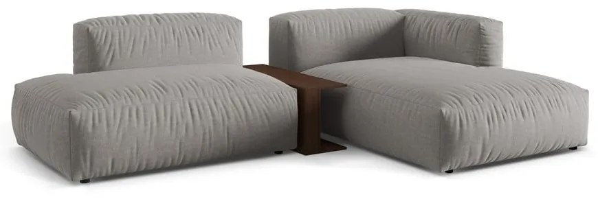 Светлосив модулен ъглов диван (десен ъгъл) Martina – Micadoni Home