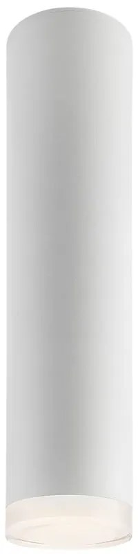 Бяла лампа за таван със стъклен абажур - LAMKUR