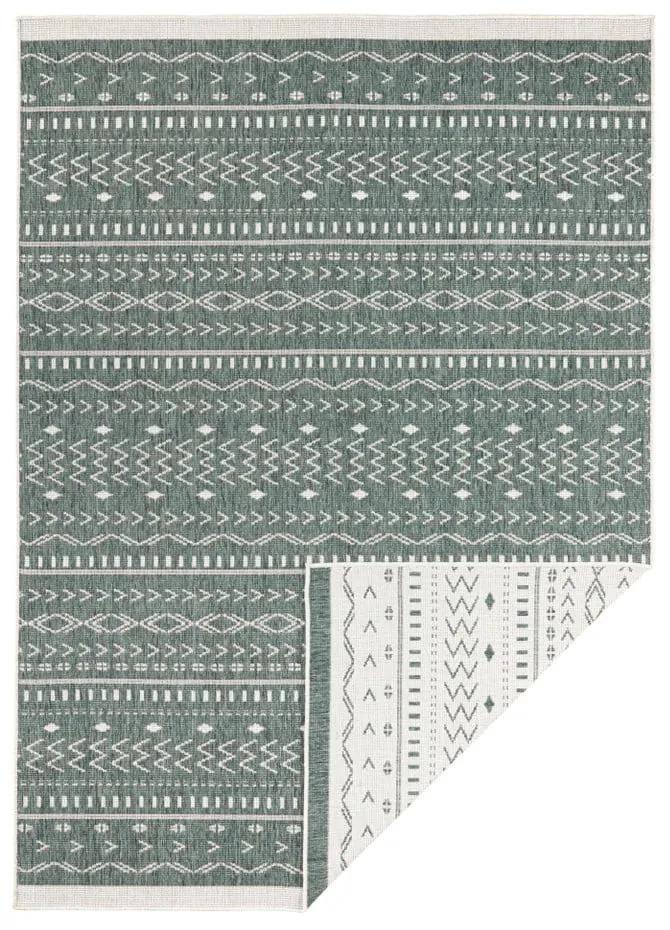 Зелен и кремав килим на открито , 80 x 150 cm Kuba - NORTHRUGS