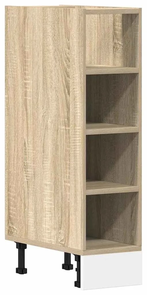 854186 vidaXL Долен шкаф Riga Дъб Сонома 20x44,5x81,5 см, инженерно дърво
