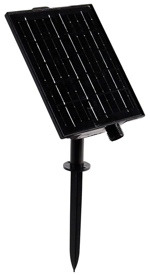 Кабели с крушки кафяви 8м вкл. LED 10 крушки IP44 соларни акумулаторни - Maro