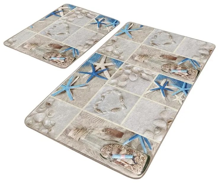 Бежови килимчета за баня в комплект от 2 бр. 60x100 cm - Mila Home