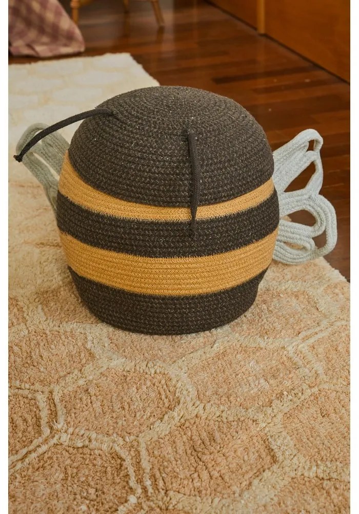 Текстилна детска кошница за играчки ø 30x32 cm Mama Bee – Lorena Canals