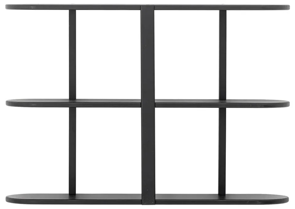 Черен на няколко нива стенен рафт 80 cm Vicente – Bloomingville