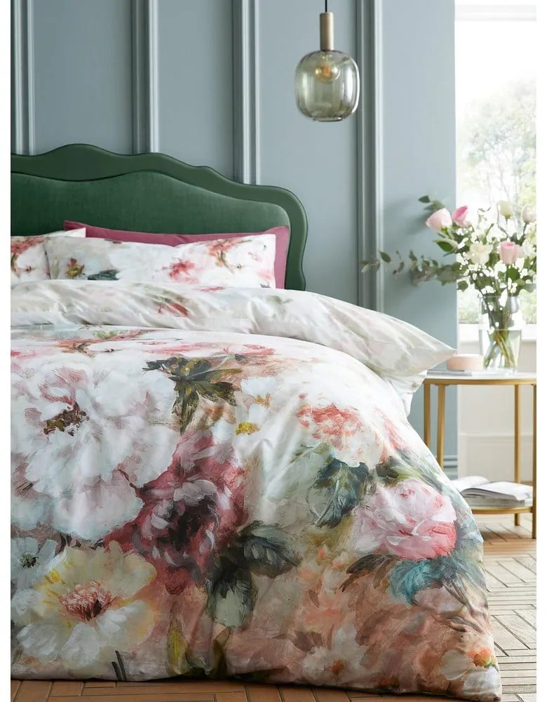 Двойно удължено памучно спално бельо 230x220 cm Rose Bloom – RHS