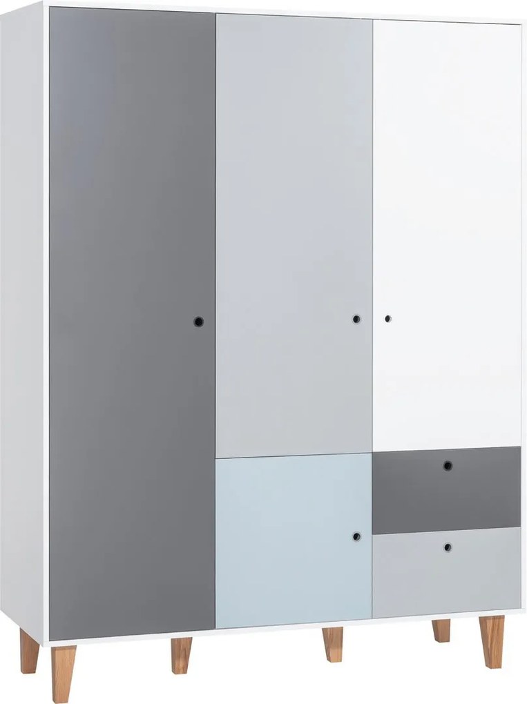 Гардероб 3-врата Concept-Light blue