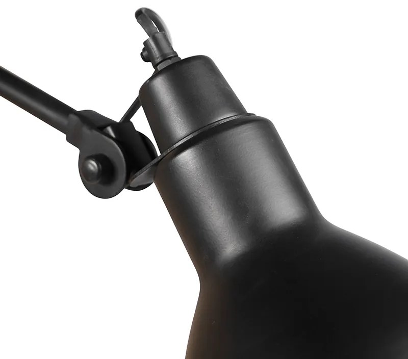 Интелигентен стенен аплик черен регулируем с Wi-Fi A60 - Wye