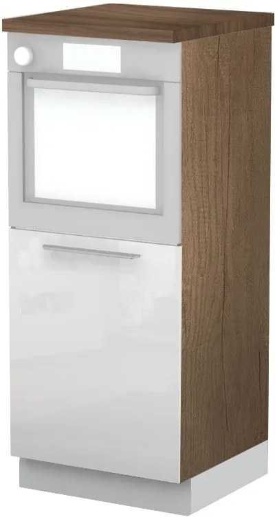 Висок подов шкаф за фурна Raval K14-60-1KR-Oak - White glossy