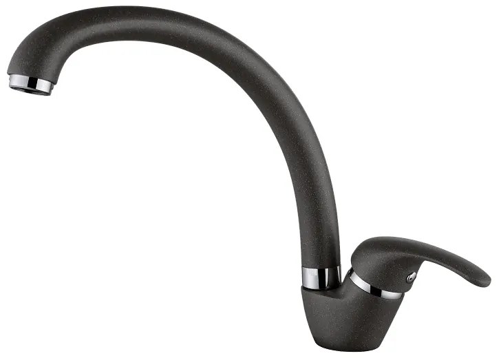 Смесител за кухня ICF 237012 GREY, Inter Ceramic, месингов, сив, 25х24.5см