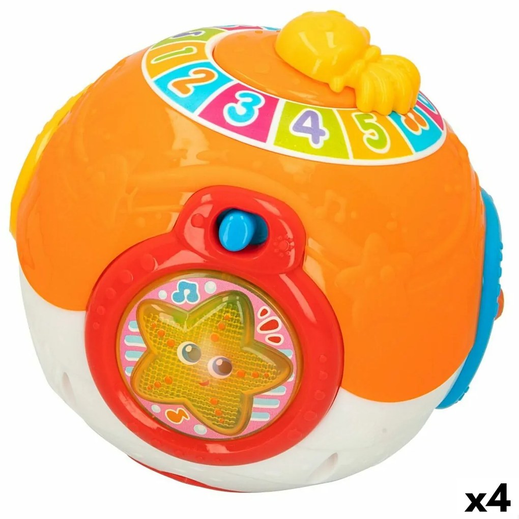 Музикална Играчка Winfun 15 x 15 cm (4 броя) Pall