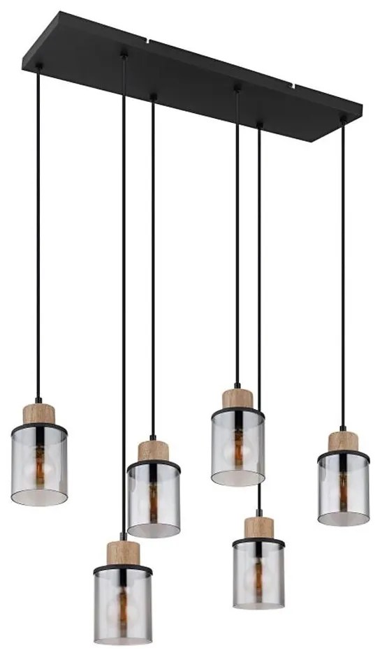 Globo 15707-6H - Пендел REID 6xE27/15W/230V