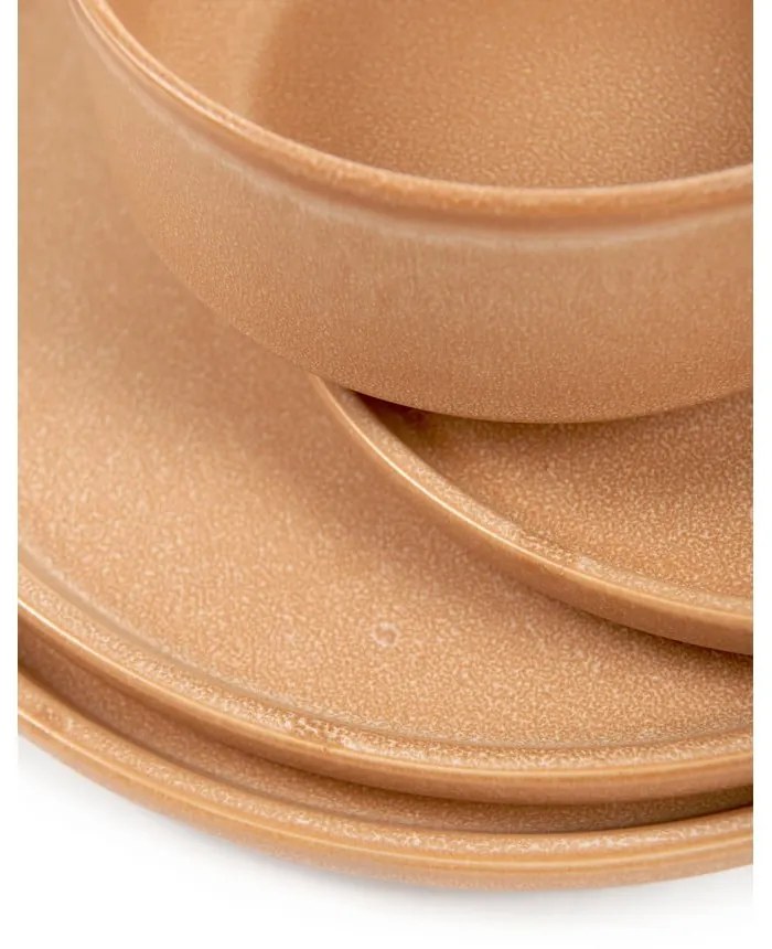 Керамичен тухленооранжев комплект от 12 части Malia - Bonami Selection