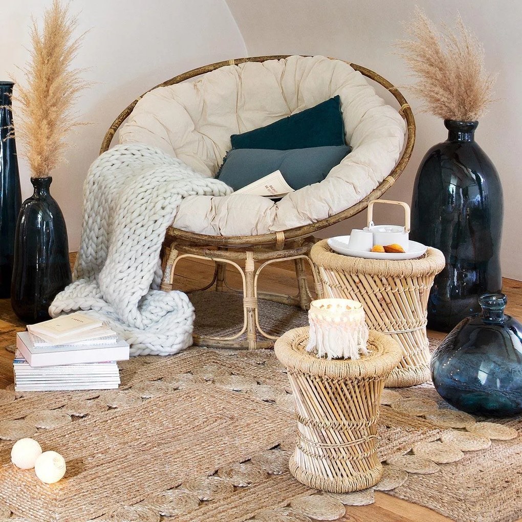 Помощна маса atmosphera Ilyan, 30/37 cm, 2 бр - Черен