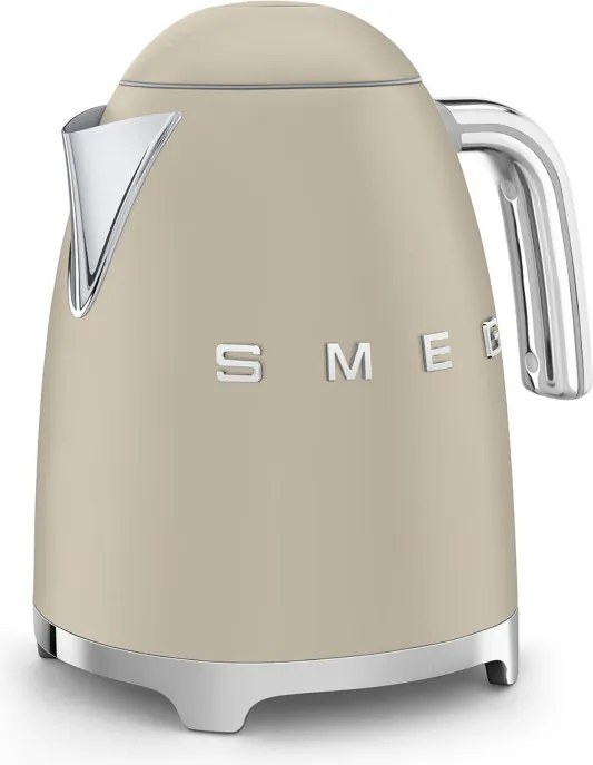 Електрическа кана SMEG KLF03MLMEU, 2400 W, 1.7 л, 360° основа, Матово покритие, Лунна светлина