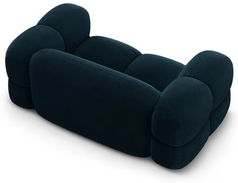 Тъмносин кадифен диван 180 cm Loretto – Cosmopolitan Design