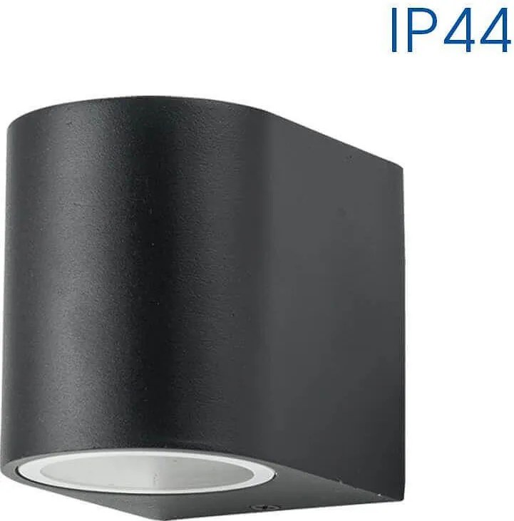 Фасадно осветително тяло PORTO, черен, 1xGU10