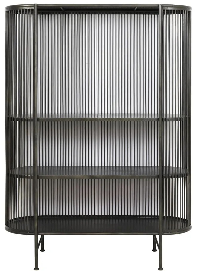 Черен метален висок скрин 119x161 cm Yinthe - Light &amp; Living