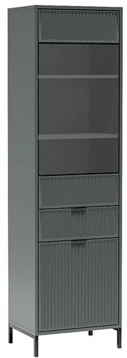 шкаф-витрина с една стъклена врата и чекмедже LINKaSTYLE LS-5