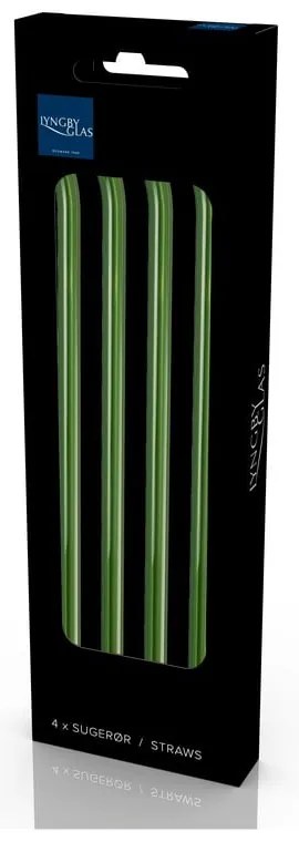 Стъклени сламки с четки за почистване в комплект от 4 бр. – Lyngby Glas