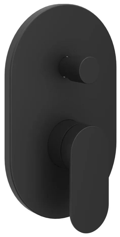 Ravak X070466 - Душ смесител за вграждане CHROME, черен