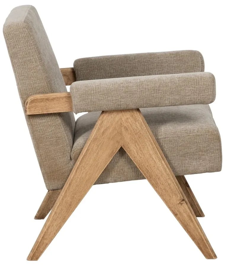 Бежово шенилово кресло Rest – Ixia