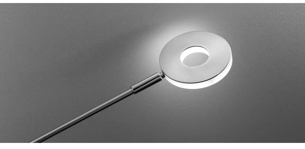 Метална LED затъмняваща се настолна лампа в сребрист цвят (височина 60 cm) Dent – Fischer &amp; Honsel
