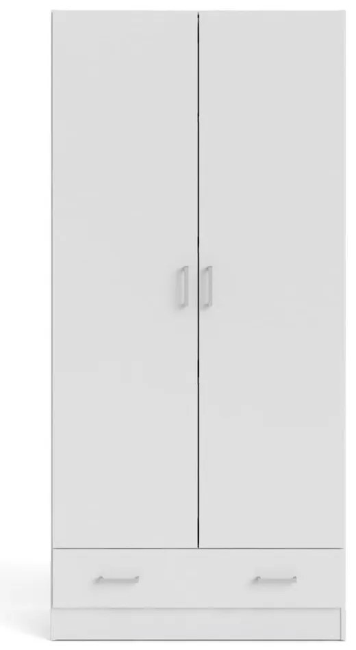 Бял гардероб 79x170 cm Space – Tvilum