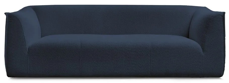 Тъмносин диван от прежда с примки от букле 242 cm Giorgia – Bobochic Paris