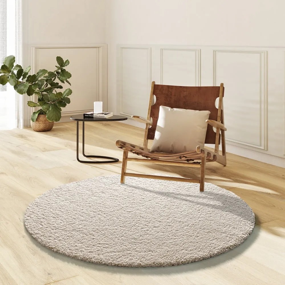 Бежов кръгъл килим ø 130 cm Norge – Universal