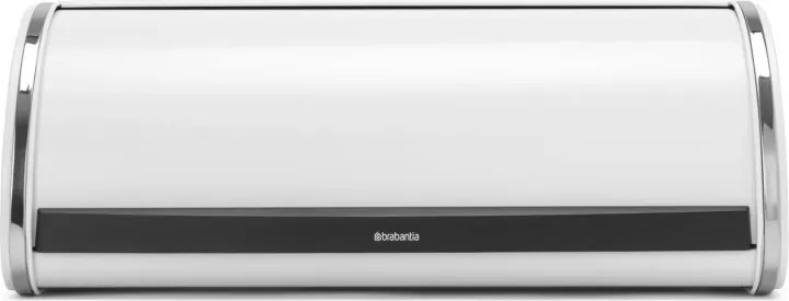 Кутия за хляб Brabantia Roll Top 1003250, 16 л, 44.5х26 см, Лека и здрава конструкция, Бял/Инокс