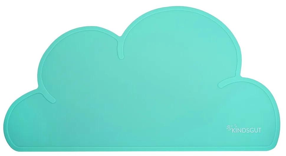 Тюркоазена силиконова подложка Облак, 49 x 27 cm - Kindsgut