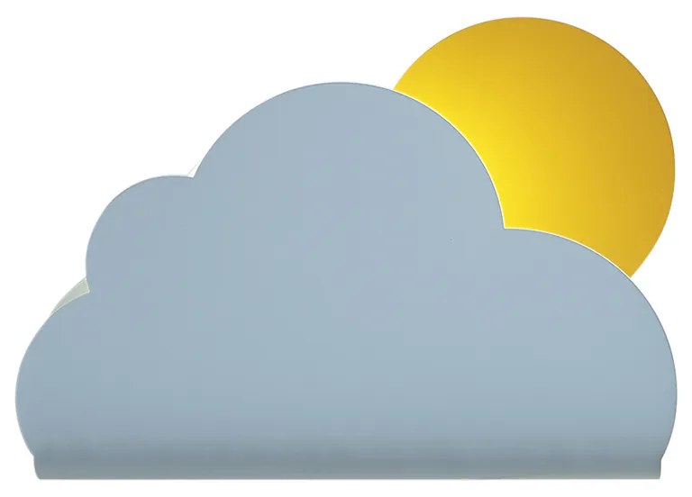 Детска стенна лампа син облак със слънце - Cloudy