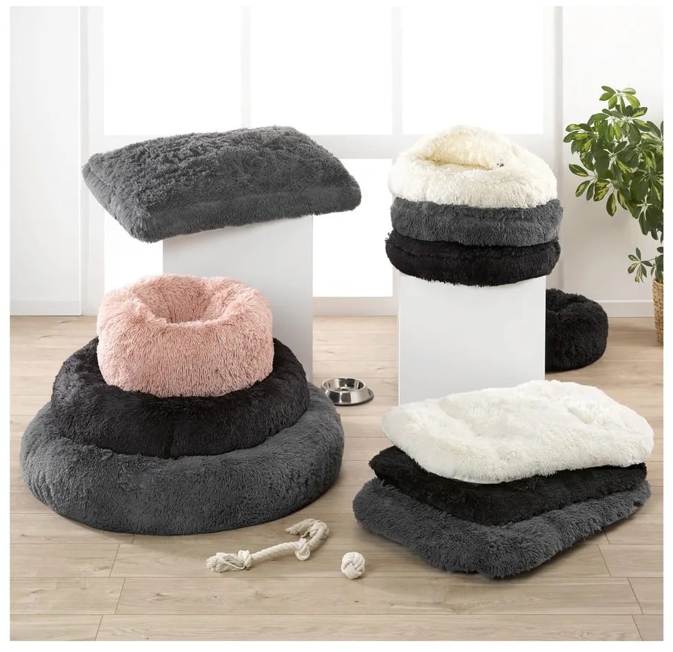 Черно легло за куче ø 75 cm – Love Story