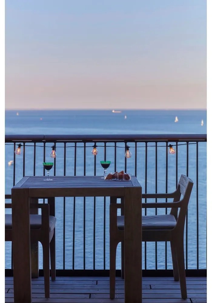 Удължител за светлинната верига с 10 броя крушки със соларен панел, дължина 300 cm Marcus – Sirius