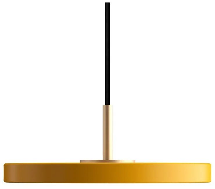 Жълта LED висяща лампа с метален абажур ø 15 cm Asteria Micro - UMAGE