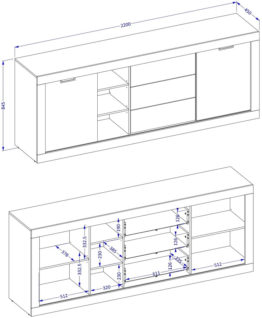 Буфет Windsor 2D3S
